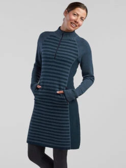 Super Power 1/4 Zip Dress - Colorblock 12 Super Power 1/4 Zip Dress - Colorblock -Prana Sportswear Shop 120979 03