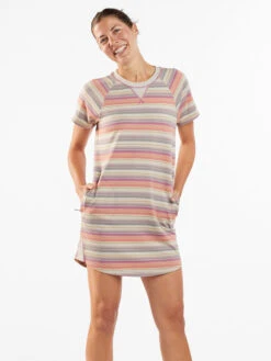 Hideaway Sweatshirt Dress - Horizon Stripe 12 Hideaway Sweatshirt Dress - Horizon Stripe -Prana Sportswear Shop 121016 03