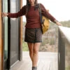 That's A Wrap Skirt - Houndstooth -Prana Sportswear Shop 180978 m