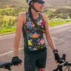 Ride Relentless Cycling Tank Top - Night Garden -Prana Sportswear Shop 421304 m