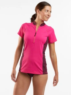 Sunbuster 1/2 Zip Short Sleeve Sun Shirt - Solid -Prana Sportswear Shop 430987 03