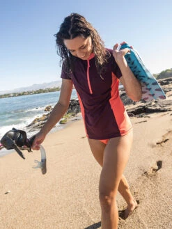 Sunbuster 1/2 Zip Short Sleeve Sun Shirt - Solid -Prana Sportswear Shop 430987 06