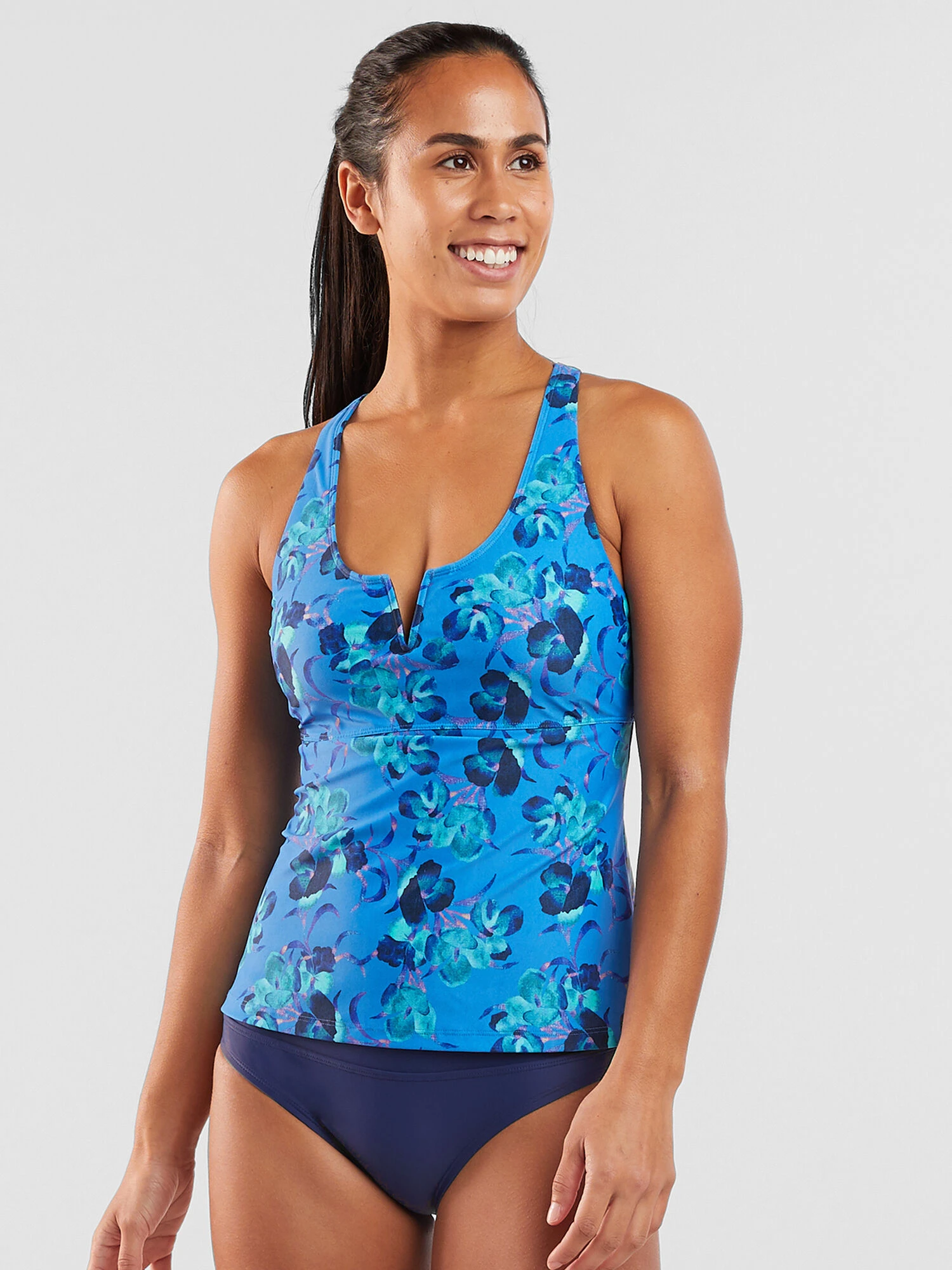 Aria Underwire Tankini Top - Chili Blossom 3 Aria Underwire Tankini Top - Chili Blossom
