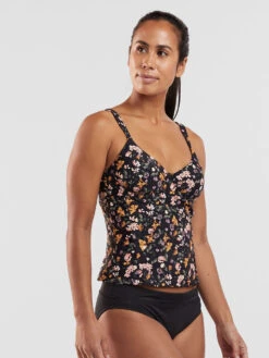 Bodacious 2.0 Underwire Tankini Top - English Garden -Prana Sportswear Shop 600945 03